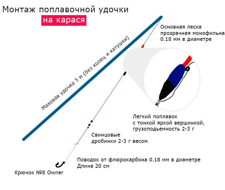 Маховая удочка как простая и универсальная оснастка на карася