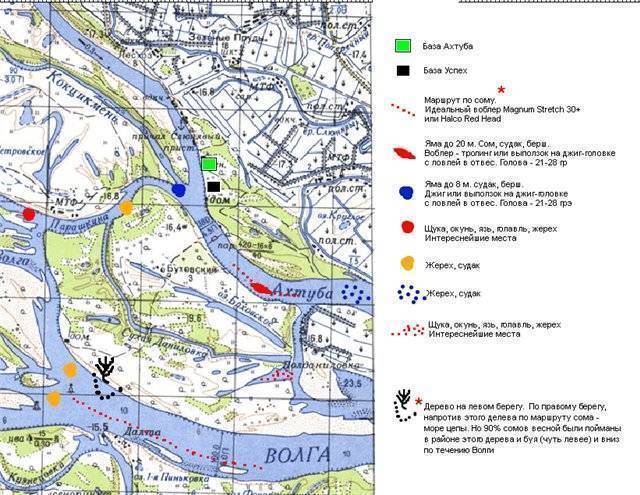 Ахтуба на карте волгоградской
