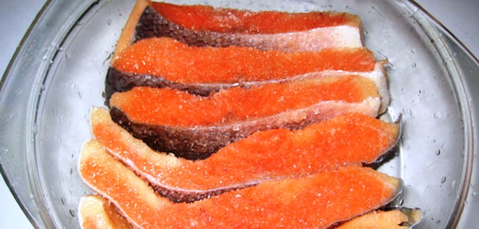 Кижуч слабосоленый пошаговый рецепт