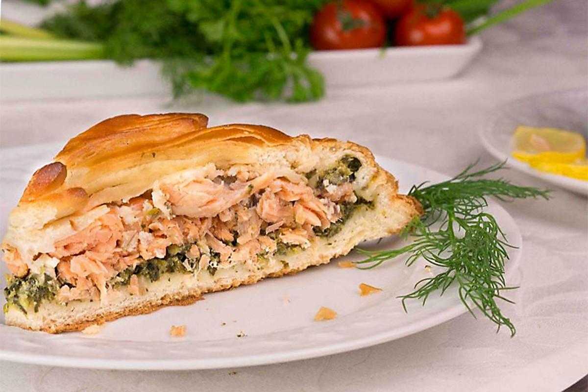 Рыбный пирог из дрожжевого теста в духовке