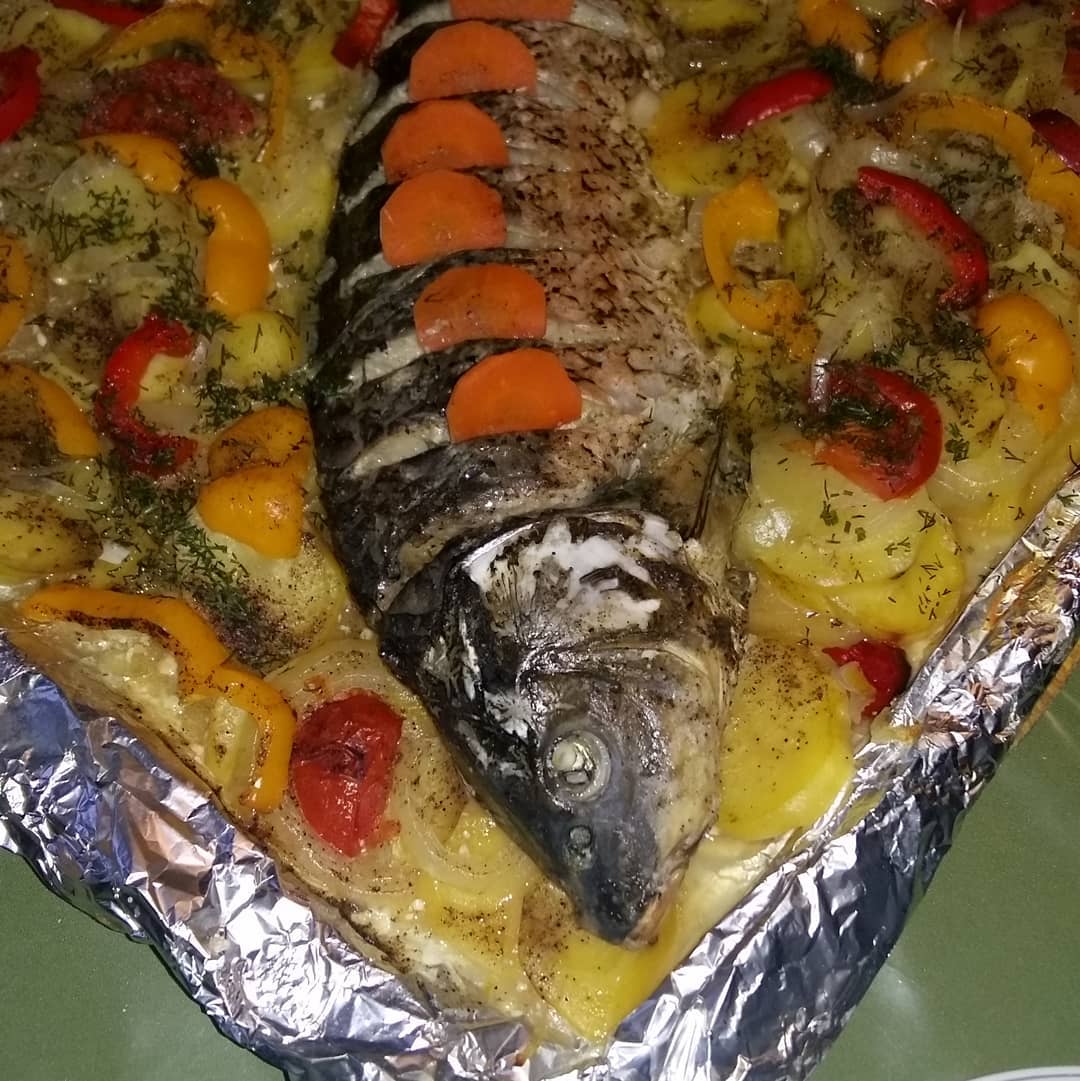 Сазан кусочками в духовке: вкусный и аппетитный