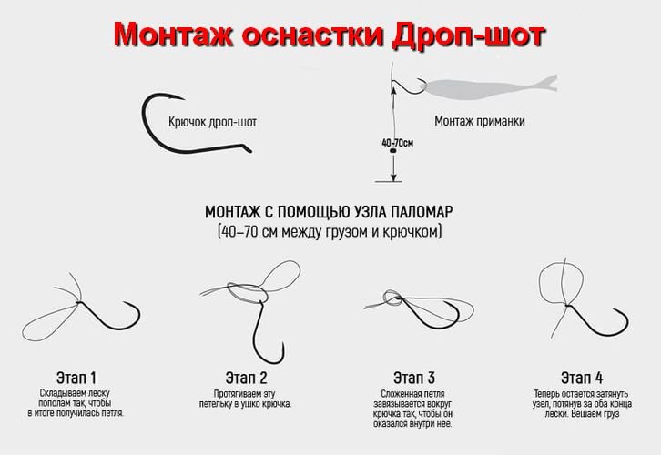 Что такое оснастка Дроп шот на судака?