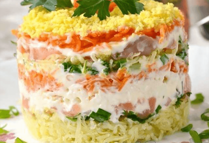 Салат с копчёной рыбой и картошкой – рецепты приготовления