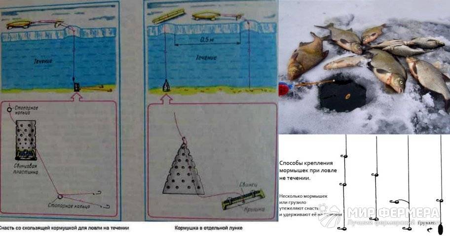 Удачная рыбалка — снасти, тактические приемы для ловли леща на течении зимой