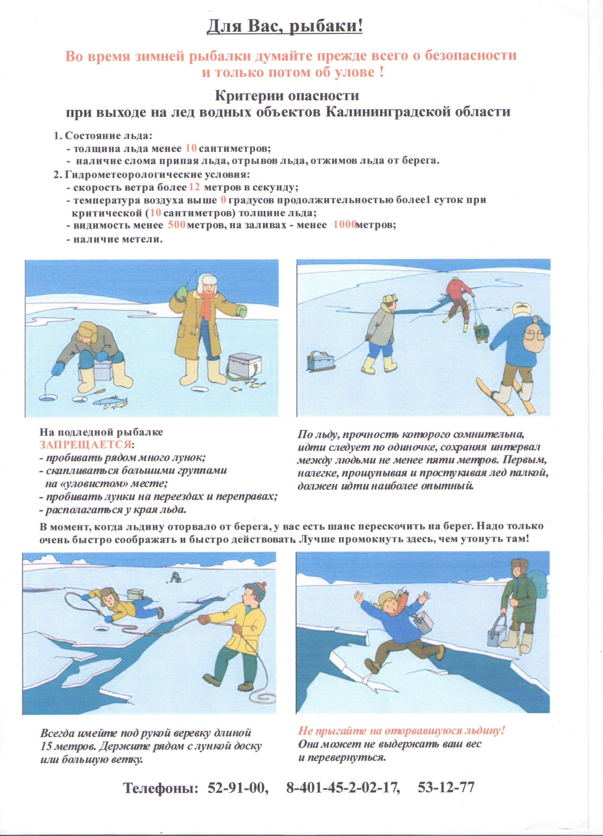 Зимняя рыбалка: особенности и виды, техника безопасности на льду