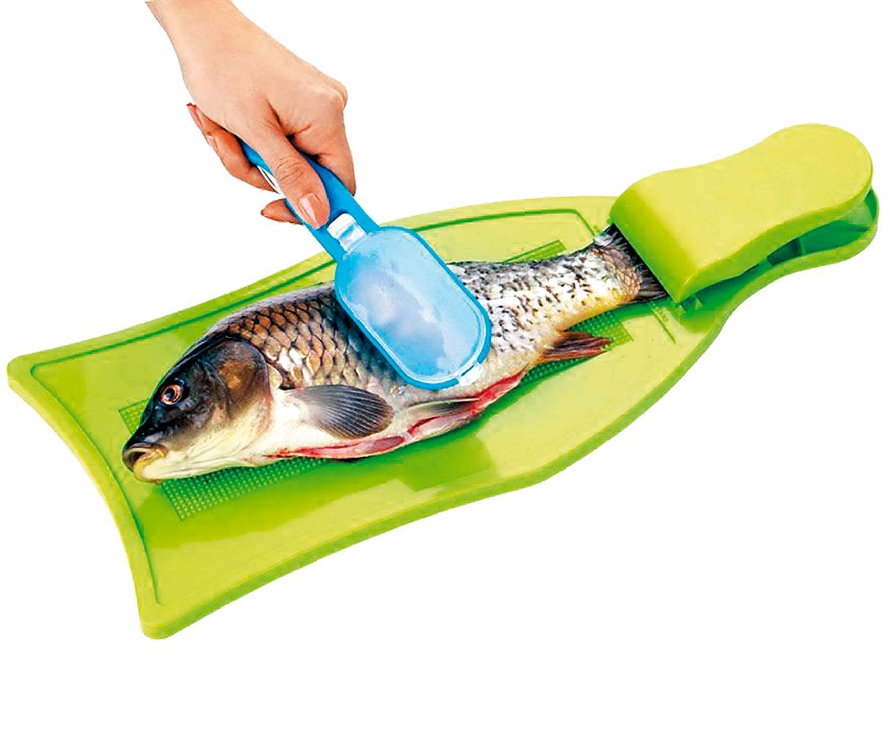 Чтобы удобно было чистить рыбу от чешуи: спец доска и спец рыбочистки