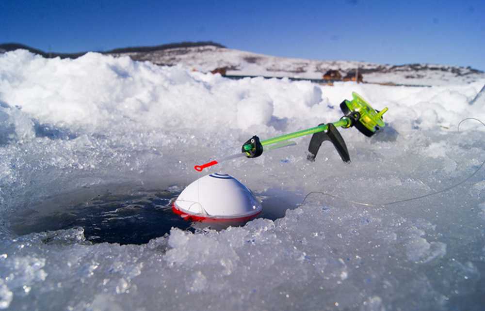 Ice Fishing under Ice