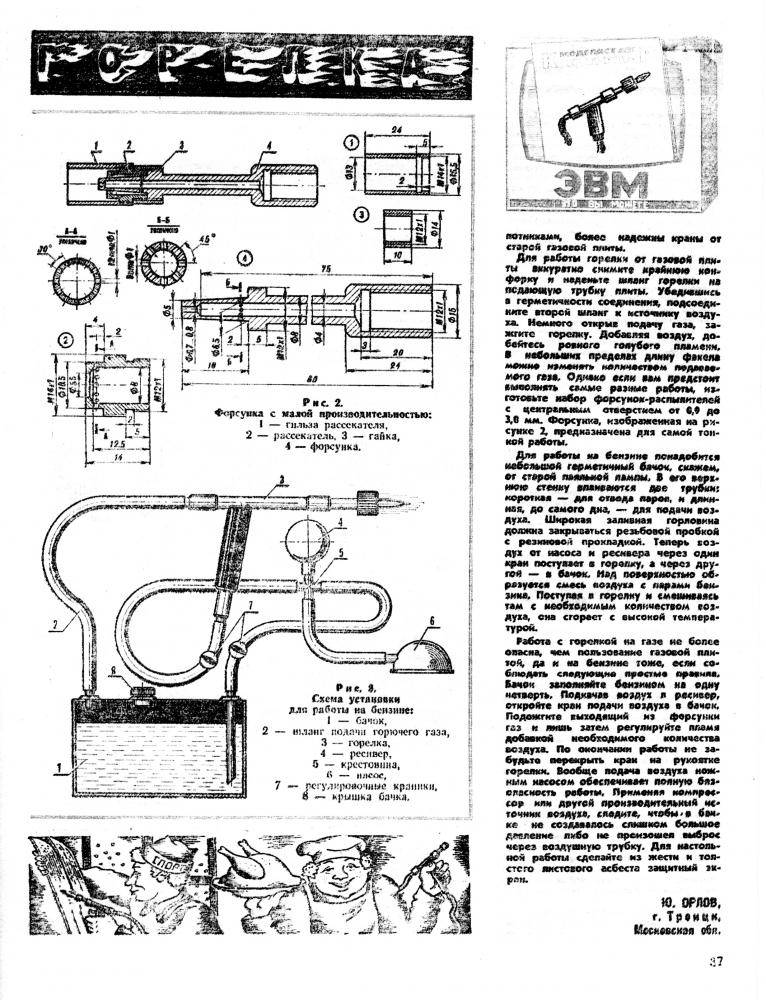Инструменты и пошаговая инструкция для самодельной бензиновой горелки для пайки своими руками — подробные чертежи и схемы