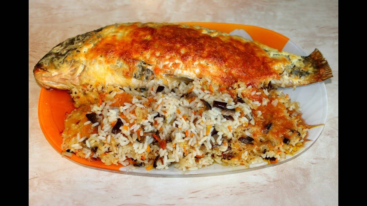 Рецепт рыбы с рисом и овощами в мультиварке | меню недели