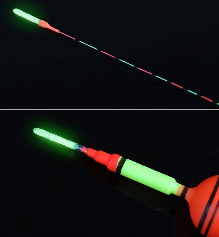Поплавки для ночной рыбалки: со светодиодом и под светлячок