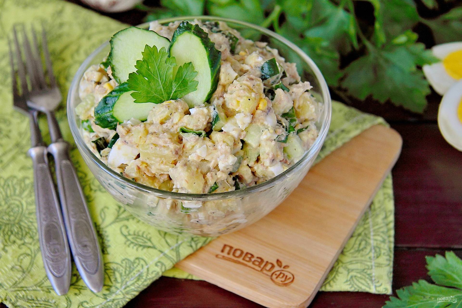 20 рецептов вкусных рыбных салатов на каждый день