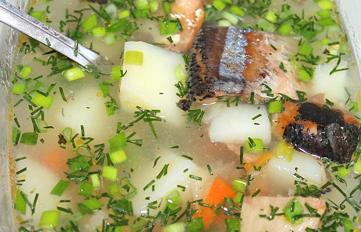Рыбный суп из консервированной сайры — домашний рецепт