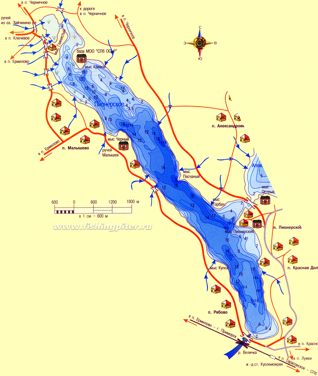 Глубина озера гусиное. Пионерское озеро карта глубин. Карта глубин пионерское озеро Ленинградская область. Карта глубин оз пионерское.