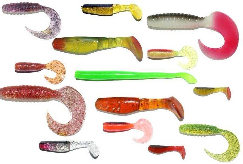 Cиликоновые приманки для рыбалки и их классификация по видам